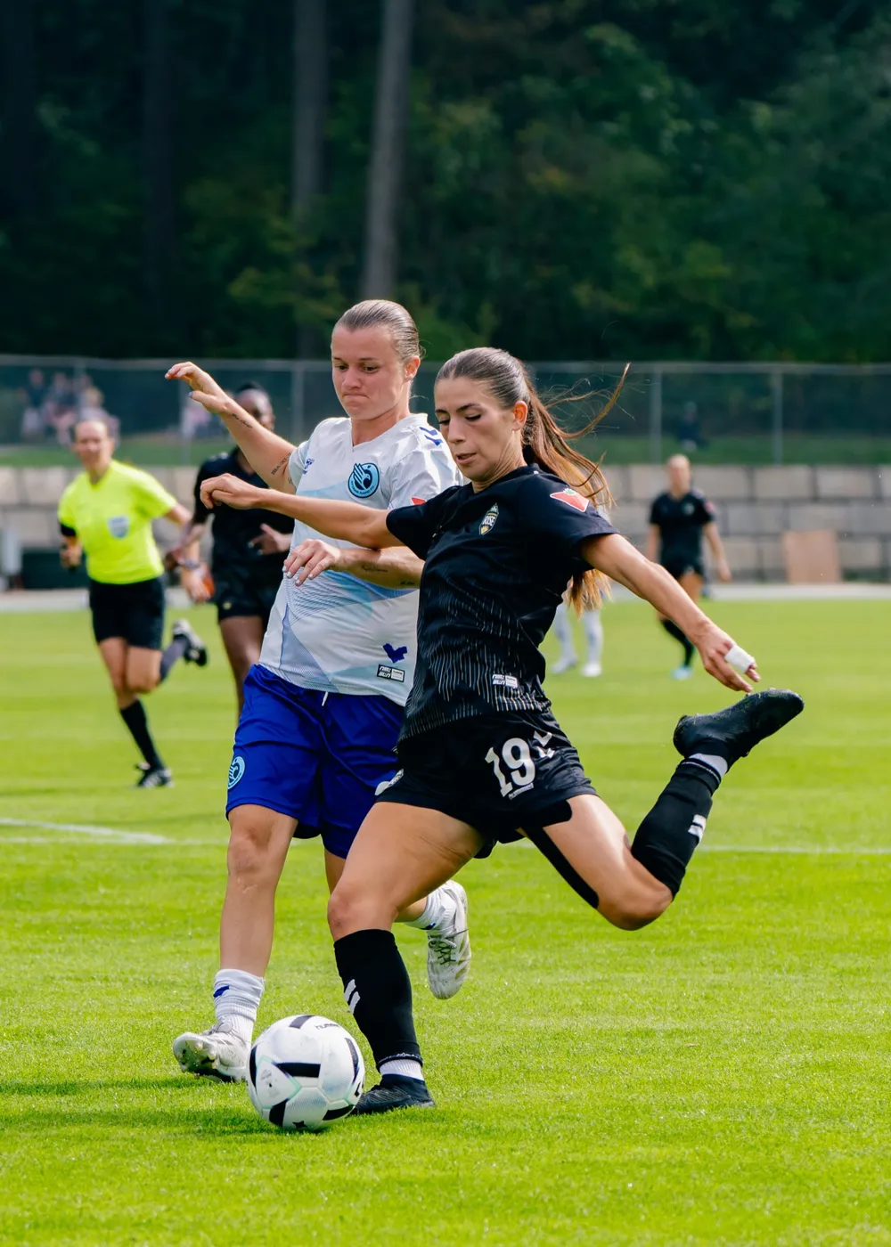 Vancouver Rise FC vs Ottawa Rapid FC action